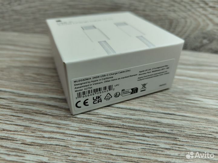 Кабель для iPhone Type-C/Type-C 240w Orig 2m