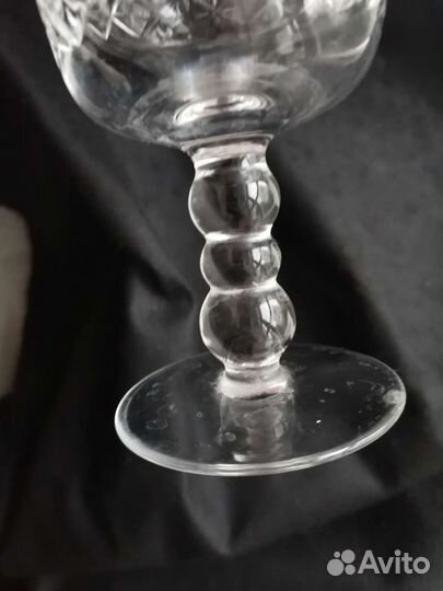 Бокал для вина фужер 180 гр СССР гусь Хрустальный