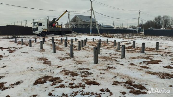 Железобетонный фундамент установка под ключ