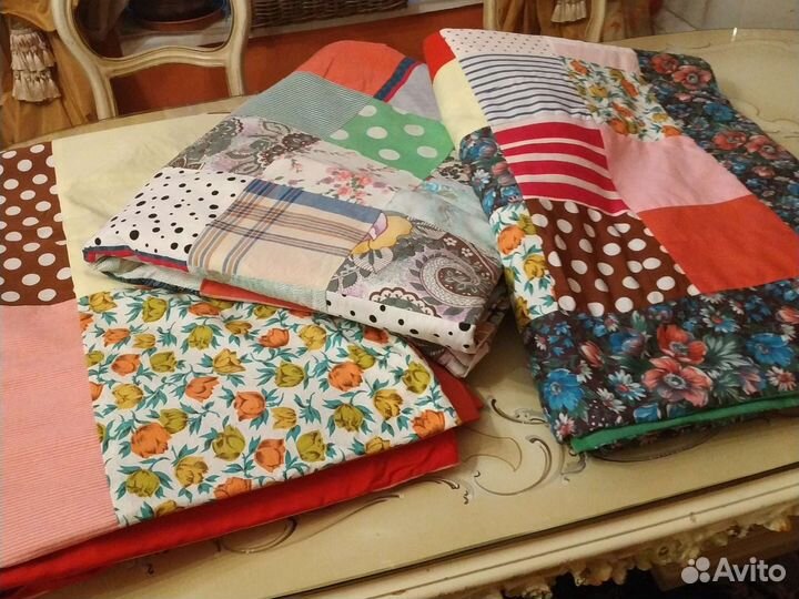 Одеяла 4 шт,лоскутные/ Пэчворк, ковёр