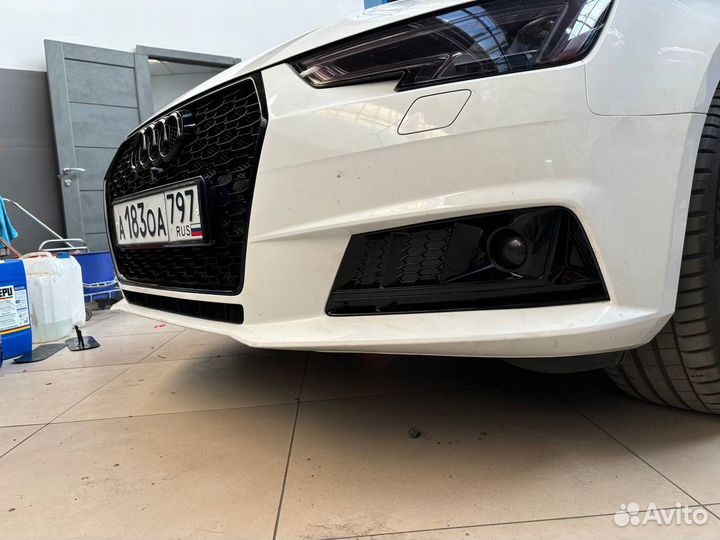 Audi a4 b9 решетка RS4 до рестайлинг