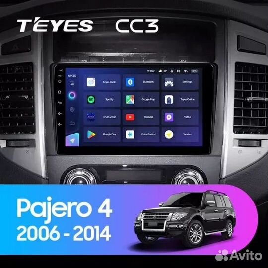 Магнитола Teyes CC3L 4/32 Mitsubishi Pajero