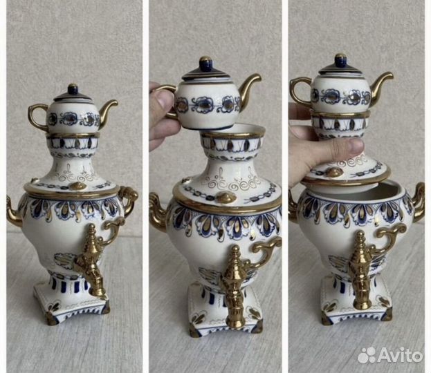 Гжель фарфор посуда СССР винтаж и фигурки