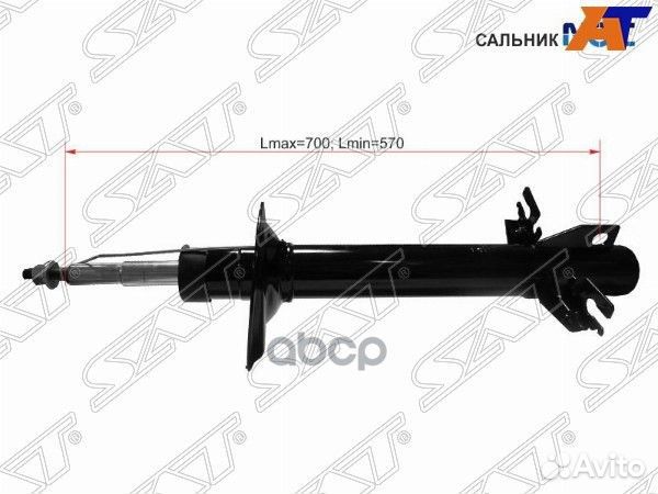 Стойка передняя (шток 25) fiat ducato III/citro