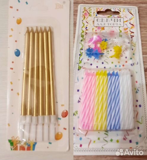 Набор свечей для торта