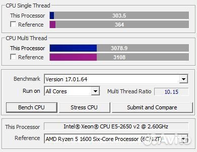 Игровой комплект X79 16GB 8 ядер 2650 v2