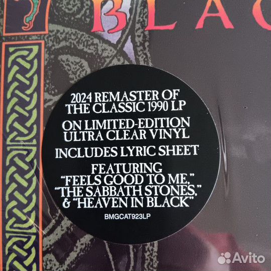 Винил Black Sabbath – Tyr (clear)