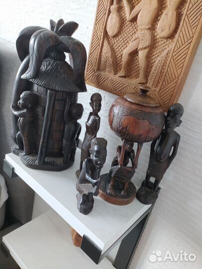 Шкатулка Фигурки эбен, статуэтки, дерево африка