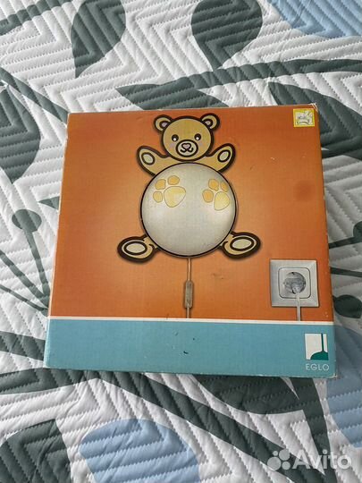 Новый детский светильник бра ночник мишка