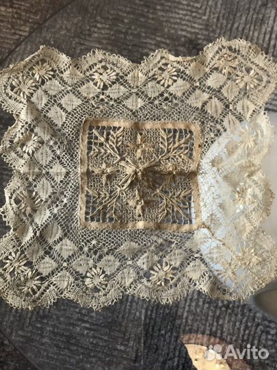 Кружевные платочки старинные