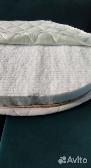 Матрас детский круглый 75х75, овальный 125х75