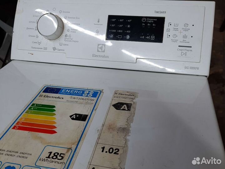 Electrolux ewt1062tdw стиральная машина