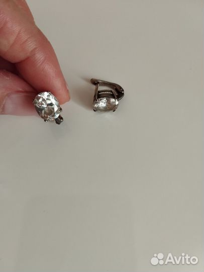 Серьги серебро 925 пробы СССР