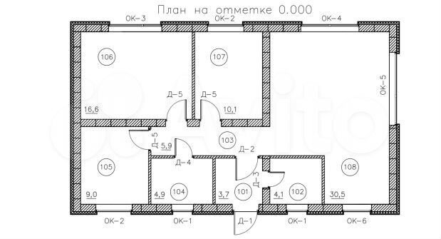Дом 84,6 м² на участке 7,4 сот.