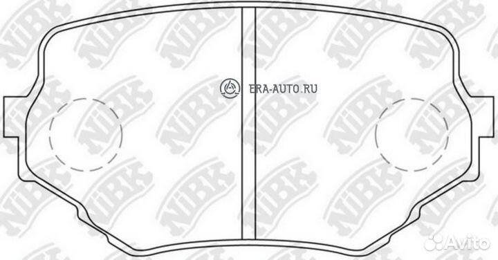 Nibk PN9382 Колодки передние (suzuki vitara/grand
