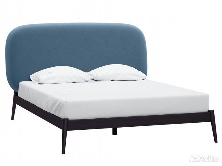 Кровать Саоми 160 Velvet Bluestone