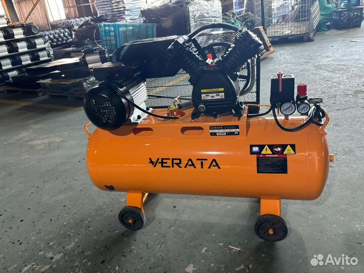 Компрессор воздушный 450 л/мин, бак 100л, 10 бар