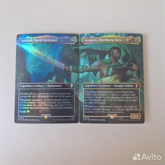 Mtg мтг 2 foil карты lord of the rings