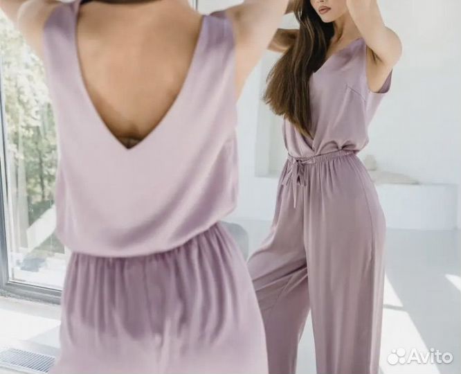 Пижама женская атласная шелковая 40