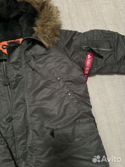 Мужская зимняя куртка alpha industries