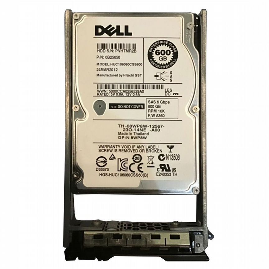 [08WP8W] Жесткий Диск Dell 8wp8w 600gb Sas 2,5 08wp8w