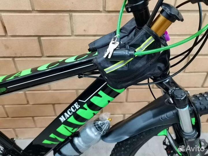 Велосипед на литых дисках 26 дюймов, ч/зел