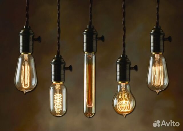 Ретро лампочки Эдисона