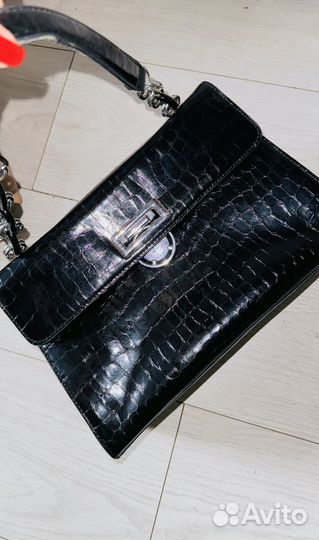 Сумка натуральная кожа лаковая