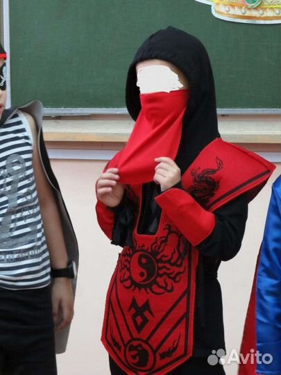 Костюм Нинзя 7 лет 128р