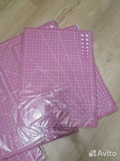 Коврик для резки А4 ткани бумаги серый мат