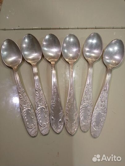 Ложки чайные времён СССР (мельхиор, нержавейка)