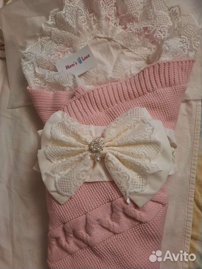 Конверт и платье на выписку 5 предметов