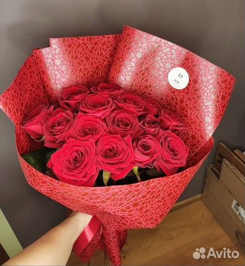 Доставка цветов, букет роз