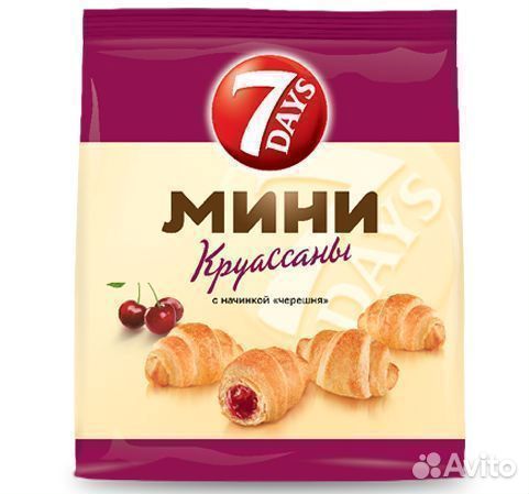 Опт - Круассан 7 Days Мини с начинкой Черешня