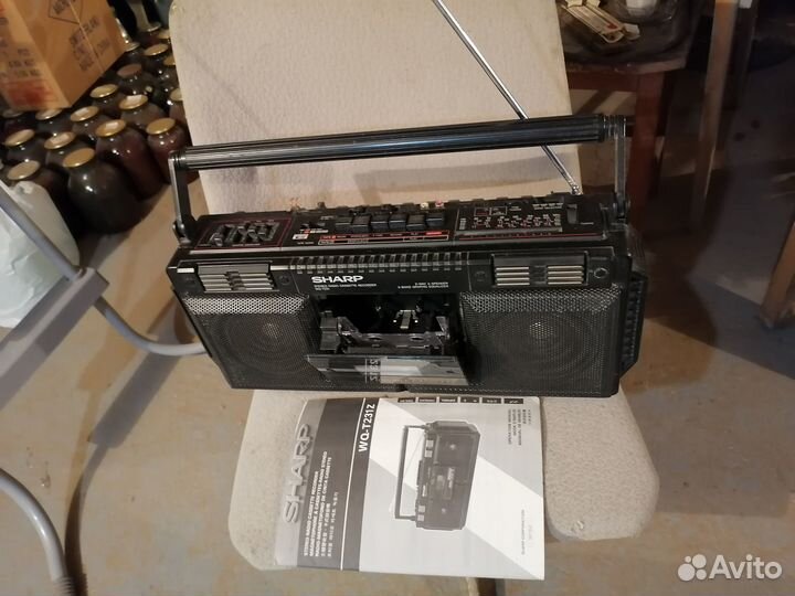Дубль кассетная стереомагнитола sharp