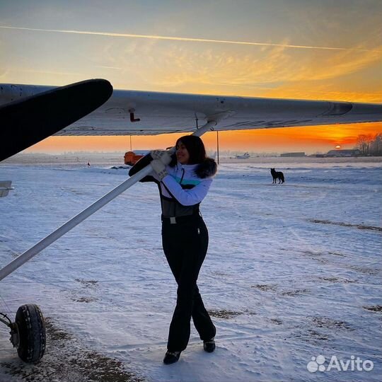 Полет на самолете над Казанью