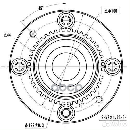 Ступица задняя зад лев Z89273R Zikmar