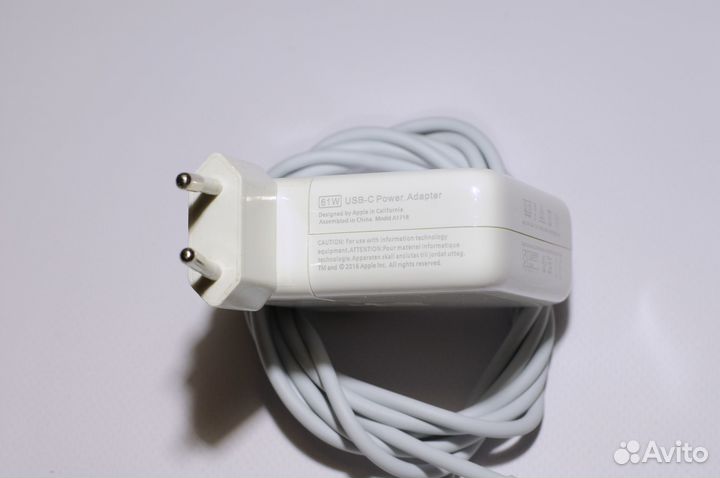 Блок питания apple 61w + кабель (копия)