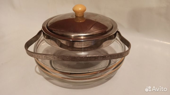 Сахарница стекло СССР