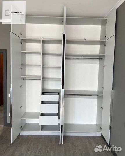 Шкаф распашной с фрезеровкой