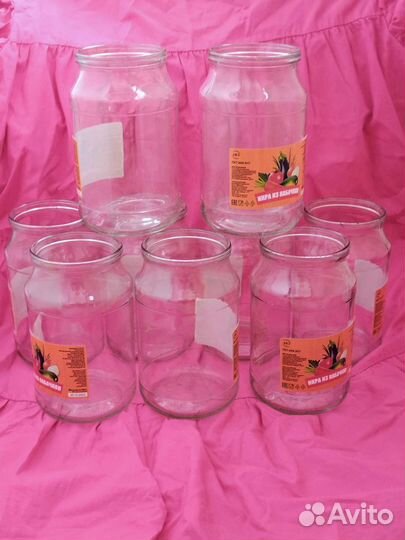 Банка стеклянная литровая Банки 1л под закатку