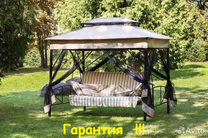 Садовые Качели 4-х местные Шатер