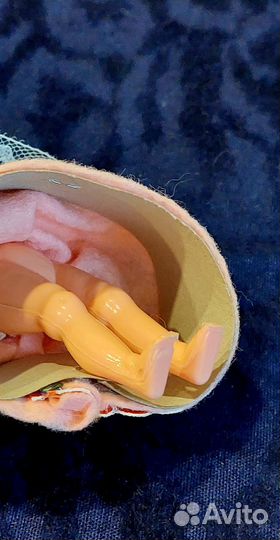 Винтажная коллекционная кукла 13см, Италия