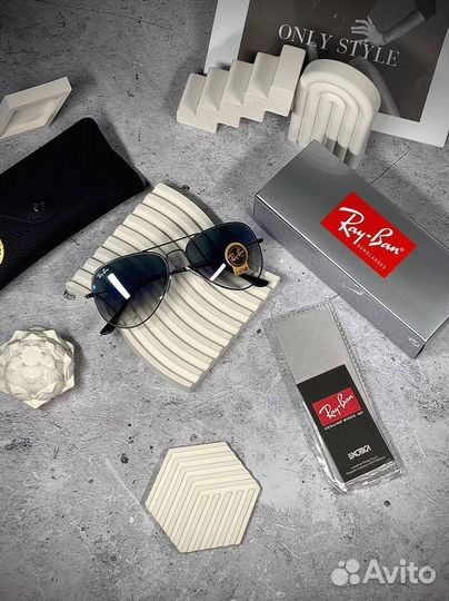 Очки Ray Ban Aviator синие