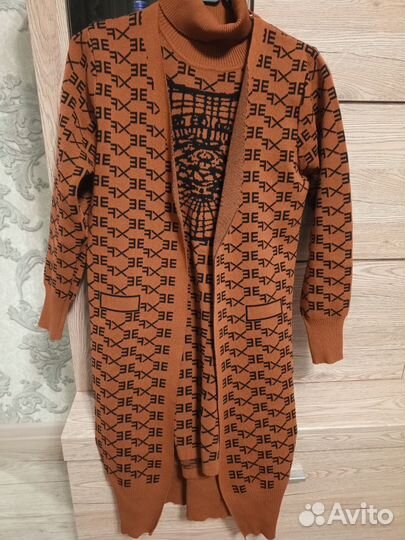 Кардиган с платьем