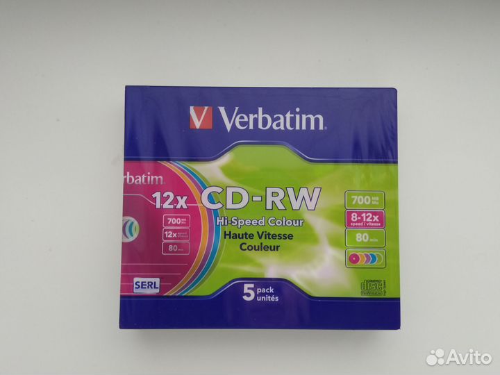 Диски CD- RW Verbatim