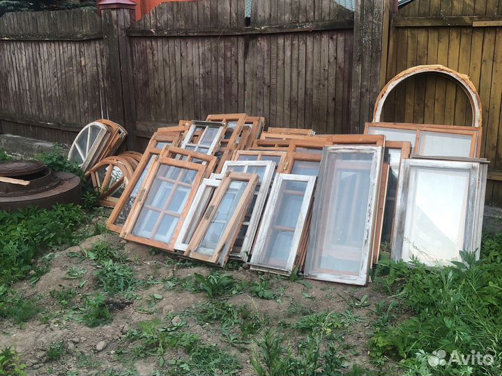 Деревянные оконные рамы бу