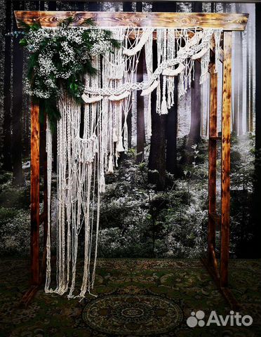 Свадебный декор Макраме арка