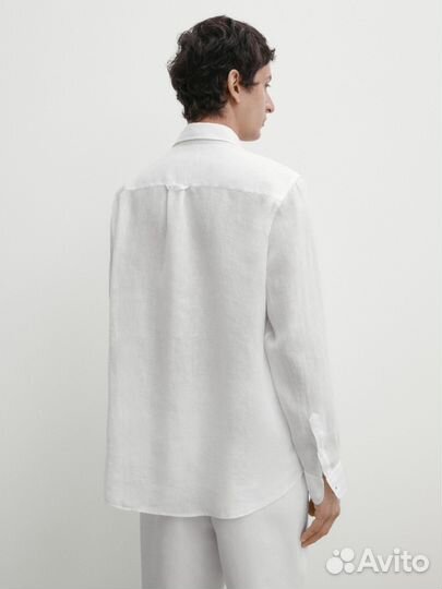 Льняная рубашка Massimo Dutti L