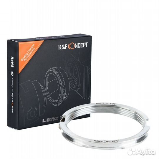 Адаптер K&F Concept Pentax K - M42 (с фиксатором)